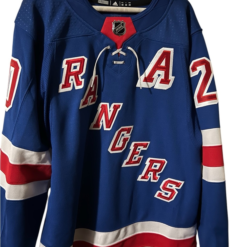 adidas New York Rangers Blue Red White Hockey Jersey